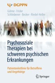 Cover von Psychosoziale Therapien bei schweren psychischen Erkrankungen
