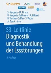 Cover von S3-Leitlinie Diagnostik und Behandlung der Essstörungen