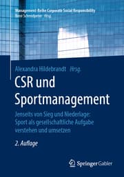Cover von CSR und Sportmanagement