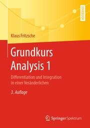 Cover von Grundkurs Analysis 1