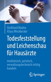 Cover von Todesfeststellung und Leichenschau für Hausärzte