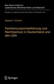 Cover von Familienzusammenführung und Rechtsschutz in Deutschland und den USA