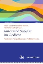 Cover von Autor und Subjekt im Gedicht