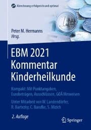 Cover von EBM 2021 Kommentar Kinderheilkunde