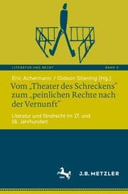 Cover von Vom Theater des Schreckens zum peinlichen Rechte nach der Vernunft