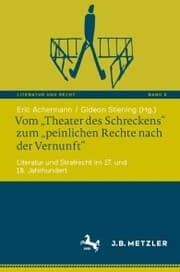 Cover von Vom 'Theater des Schreckens' zum 'peinlichen Rechte nach der Vernunft'