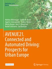 Cover von AVENUE21. Connected and Automated Driving: Prospects for Urban Europe