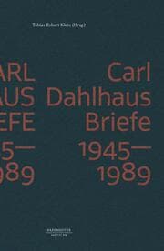 Cover von Carl Dahlhaus - Briefe 1945-1989