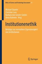 Cover von Institutionenethik