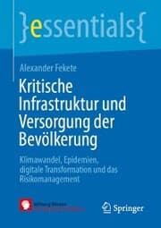 Cover von Kritische Infrastruktur und Versorgung der Bevölkerung