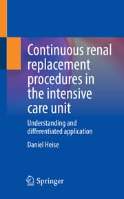 Cover von Continuous renal replacement procedures in the intensive care unit