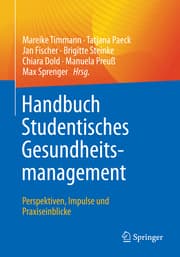 Cover von Handbuch Studentisches Gesundheitsmanagement - Perspektiven, Impulse und Praxiseinblicke