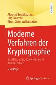 Cover von Moderne Verfahren der Kryptographie
