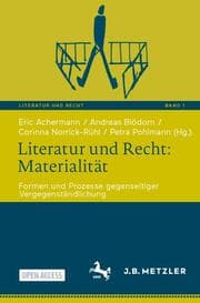 Cover von Literatur und Recht: Materialität