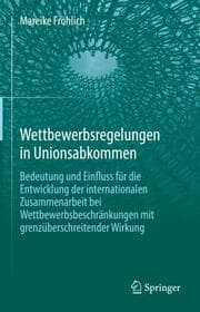 Cover von Wettbewerbsregelungen in Unionsabkommen