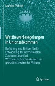 Cover von Wettbewerbsregelungen in Unionsabkommen