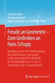 Cover von Freude an Geometrie - Zum Gedenken an Hans Schupp