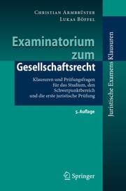 Cover von Examinatorium zum Gesellschaftsrecht