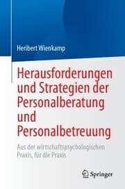 Cover von Herausforderungen und Strategien der Personalberatung und Personalbetreuung