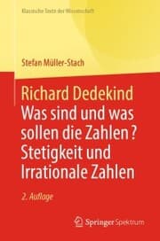 Cover von Richard Dedekind