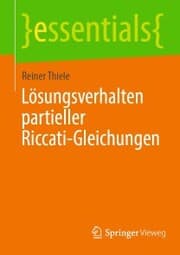 Cover von Lösungsverhalten partieller Riccati-Gleichungen