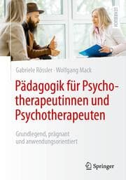 Cover von Pädagogik für Psychotherapeutinnen und Psychotherapeuten
