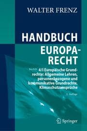 Cover von Handbuch Europarecht