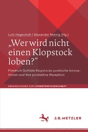 Cover von 'Wer wird nicht einen Klopstock loben?'