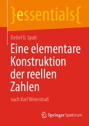 Cover von Eine elementare Konstruktion der reellen Zahlen