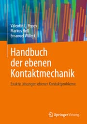 Cover von Handbuch der ebenen Kontaktmechanik