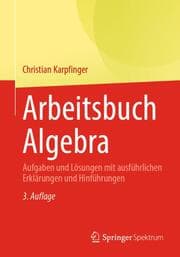 Cover von Arbeitsbuch Algebra