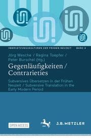 Cover von Gegenläufigkeiten / Contrarieties
