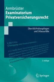 Cover von Examinatorium Privatversicherungsrecht