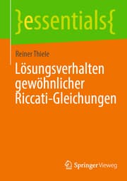 Cover von Lösungsverhalten gewöhnlicher Riccati-Gleichungen