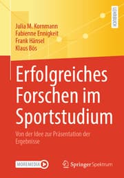 Cover von Erfolgreiches Forschen im Sportstudium