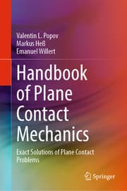 Cover von Handbook of Plane Contact Mechanics