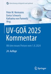 Cover von UV-GOÄ 2025 Kommentar
