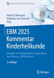 Cover von EBM 2025 Kommentar Kinderheilkunde