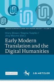Cover von Early Modern Translation and the Digital Humanities