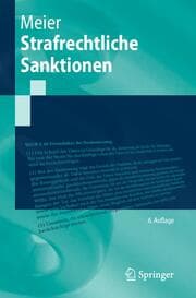 Cover von Strafrechtliche Sanktionen