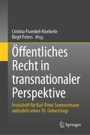 Cover von Öffentliches Recht in transnationaler Perspektive
