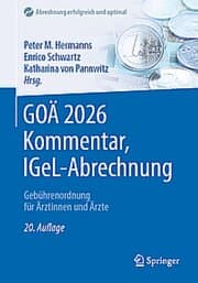 Cover von GOÄ 2026 Kommentar, IGeL-Abrechnung