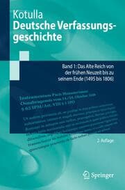 Cover von Deutsche Verfassungsgeschichte