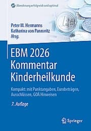 Cover von EBM 2026 Kommentar Kinderheilkunde