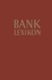 Cover von Bank-Lexikon