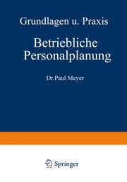 Cover von Betriebliche Personalplanung