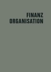 Cover von Finanzorganisation