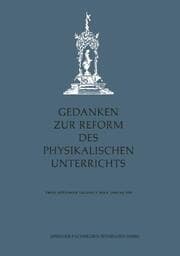 Cover von Gedanken zur Reform des physikalischen Unterrichts