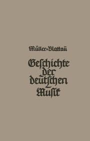 Cover von Geschichte der deutschen Musik