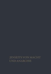 Cover von Jenseits von Macht und Anarchie